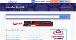 Desktop Screenshot of ahmedabad.indianweb.com